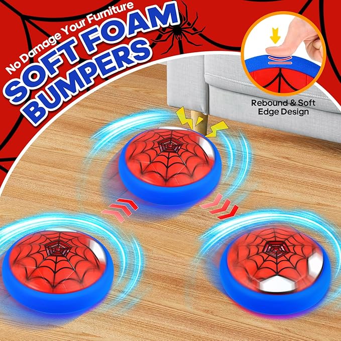 Hover Soccer Ball Toy for Kids Birthday Gifts for Boys Age 4 5 6 7 8 9 10 11 12 Year Old,Indoor Light-Up Boy Toys,Cool Stuff Party Game for Boy 6-8, 8-12 - Gift for 8 Year Olds
