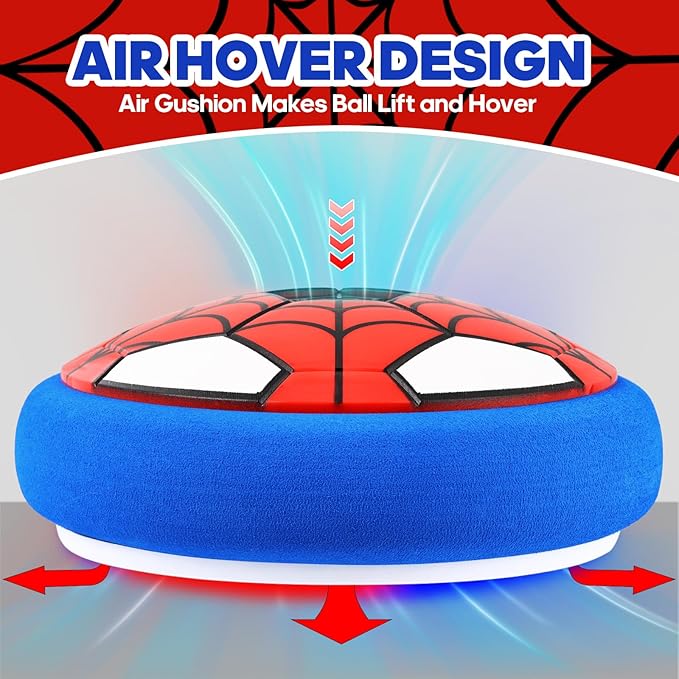 Hover Soccer Ball Toy for Kids Birthday Gifts for Boys Age 4 5 6 7 8 9 10 11 12 Year Old,Indoor Light-Up Boy Toys,Cool Stuff Party Game for Boy 6-8, 8-12 - Gift for 8 Year Olds