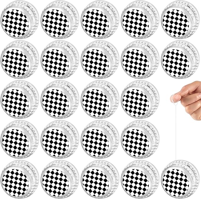 24 Pack Racing Car-Themed LED Light Up Yo Yo Balls Party Favors, Back to School Gifts, LED Lighted Yo Yo Bulk Toys for Boys Girls Birthday Classroom Rewards