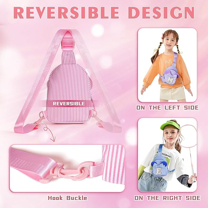 Christmas Gifts for Kids Girls - Sling Bags for Girls Kids | Initial Small Crossbody Bag Purses Girl Kid Gifts