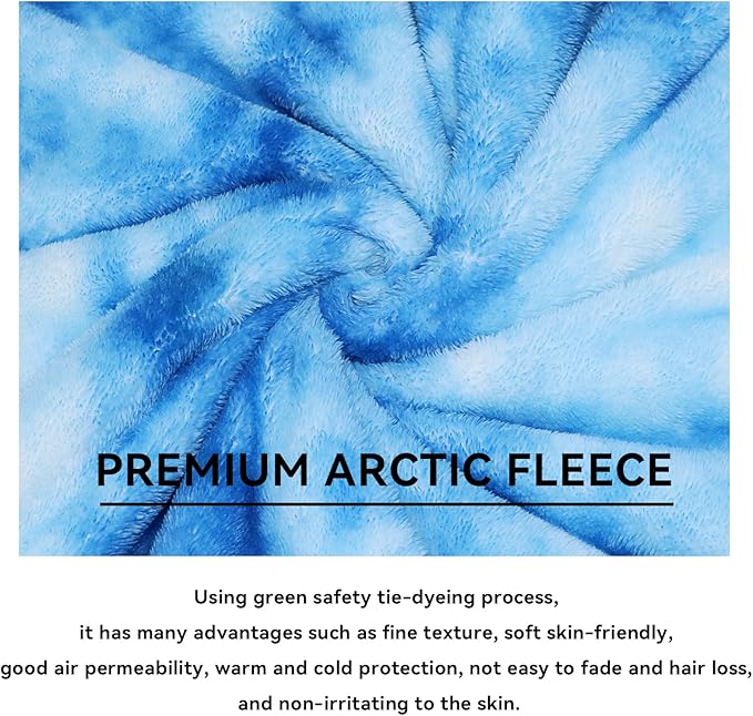 obinsm Warm Blanket Blue Soft Fleece Blankets Throw Blankets for Bed