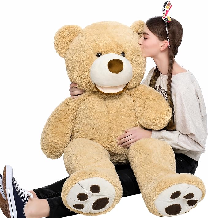 MaoGoLan Giant Teddy Bears Stuffed Animal, 39 inches Big Teddy Bear Plush Toy, Soft and Cuddly Teddy Bear Gift for Girlfriend,Children,Kids