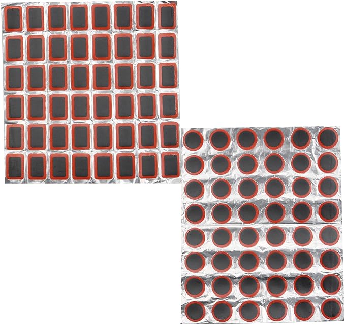 Bike Tire Patch Kit，Bike Repair Patch Bicycle Inner Tire Patch Repair Tool Kit for Road Mountain Bike Motorcycle