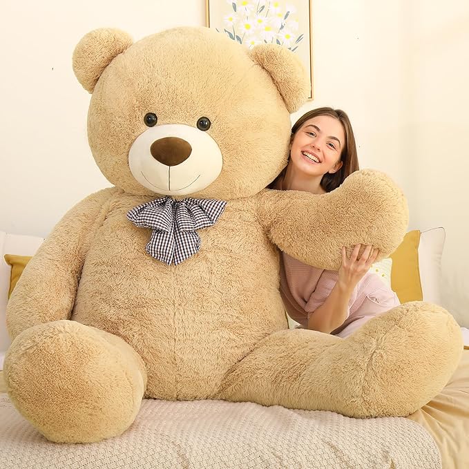 MaoGoLan Big Teddy Bear, 6 Feet Life Size Huge Plush Stuffed Animal, Adorable and Soft Teddy Bear Gift for Christmas, Valentine's, Birthday, or Long Distance