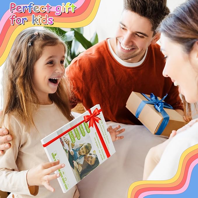 12 Inch LCD Writing Tablet - Colorful Electronic Drawing Pad & Doodle Board for Kids Ages 3-8, Erasable Educational Toy, Birthday and Christmas Gift for Girls and Boys (White)