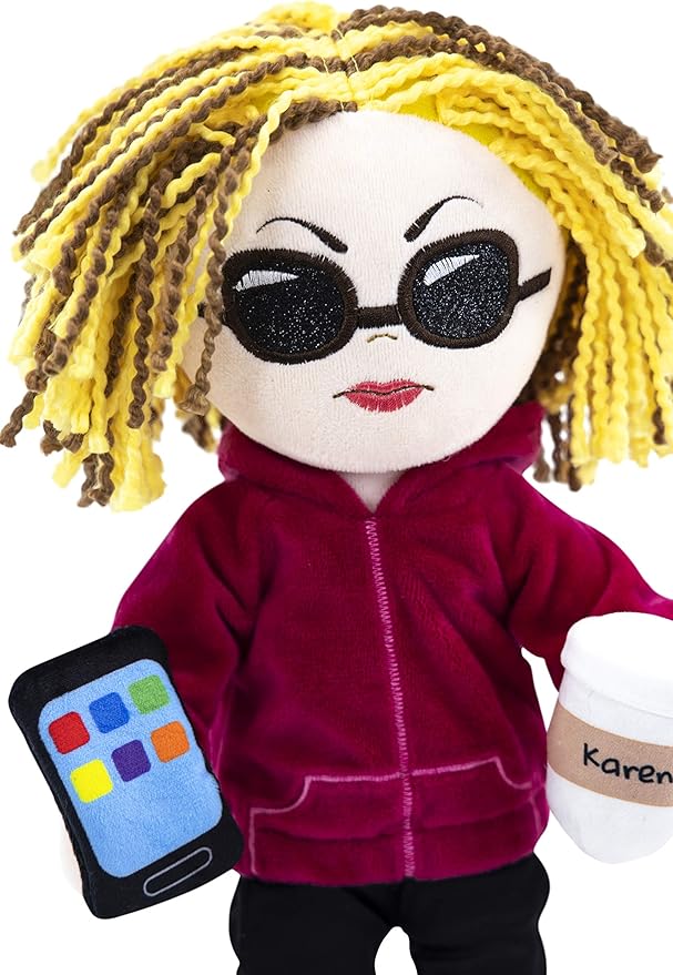 Taylor Toy Karen Rag Doll, Funny Plush Doll for Adults & Kids - Hilarious White Elephant Gift, Novelty Stuffed Toy, Stocking Stuffer, Gag Present, Mother’s Day Joke Gift, Birthdays & Any Occasion