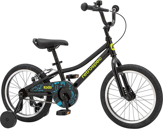 Retrospec Koda Plus Kids Bike for Boys & Girls Ages 4-6 Years - 16" Children's Bicycle, Adjustable Seat & Handlebars
