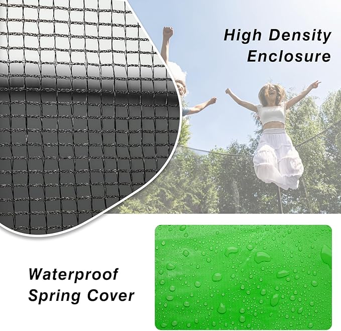 AOTOB 6 FT Trampoline for Kids with Enclosure Net, Heavy Duty Recreational Outdoor/Indoor, ASTM Approved (Green)