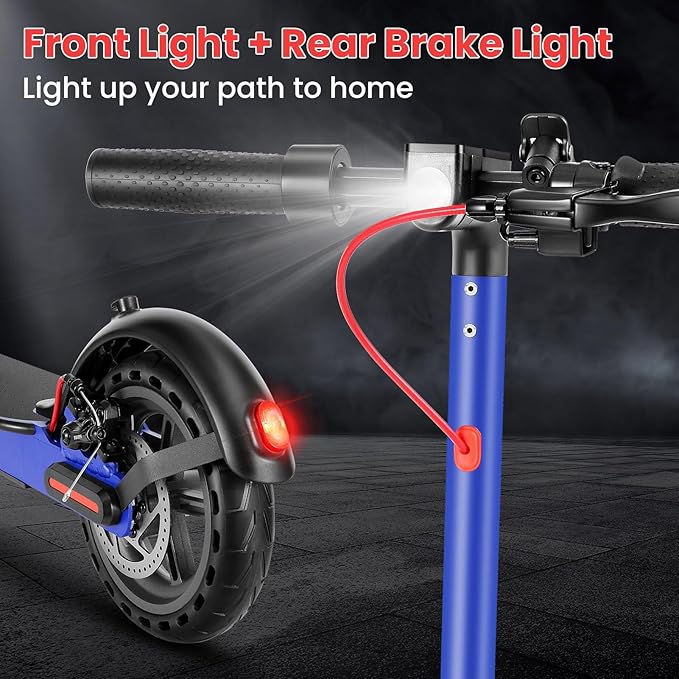 Caroma Electric Scooter,630W Peak Motor,20 MPH Max Speed & 18 Miles Long Range,8.5" Solid Tires,Dual Braking System with Cruise Control,Foldable E-Scooter with Smart APP Lock for Adults and Teens