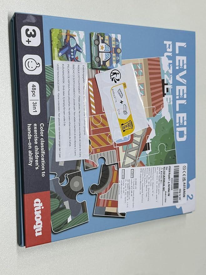 ASTARON Magnetic Puzzles for Toddlers, 12-16-20 Pieces Vehicle Learning Magnet Puzzles for Road Trip, Educational Travel Toys Car Plane Activities for Kids, Kids Birthday Gifts