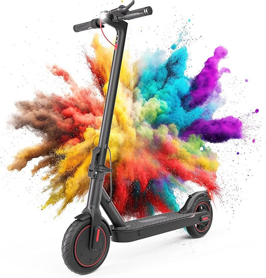 Electric Scooter for Adults, 350W Motor, 18MPH Max Speed, 12 Miles Max Range, 15% Hill Climb, 220LBS Load Capacity, 8.5" Pneumatic Tires, Foldable Electric Scooter for Adults & Teens Commuting
