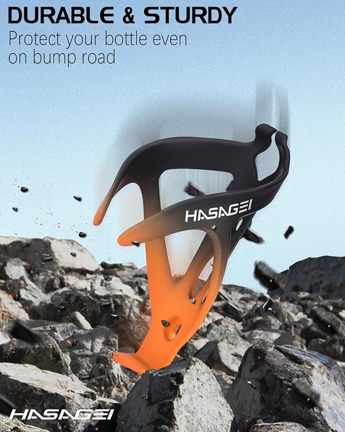 Bike Water Bottle Holder, Durable Non-Slip Lightweight Universal Bicycle Bottle Cage for Mountain/Road Cycling Accessories