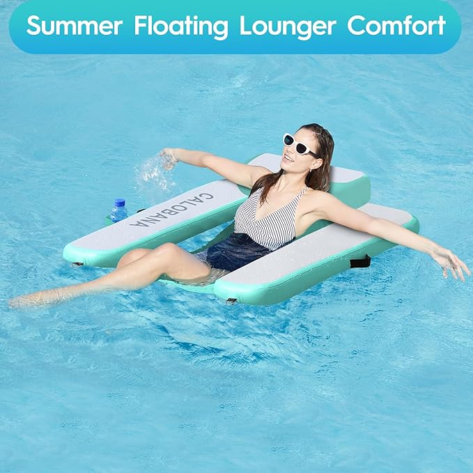 Inflatable Floating Chair Pool Floats Adult Lounger Float Chair for Swimming Pool Party Lake River