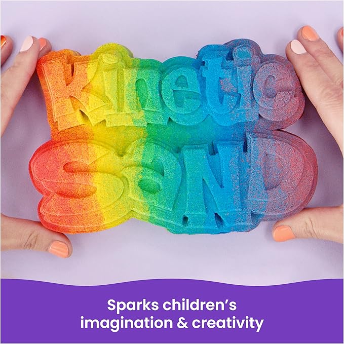 Kinetic Sand, 6lbs Mega Mixin’ Bag with Red, Yellow & Blue Play Sand, Amazon Exclusive (Packaging May Vary), Sensory Toys, Holiday Gifts & Stocking Stuffers for Kids Ages 3 and up