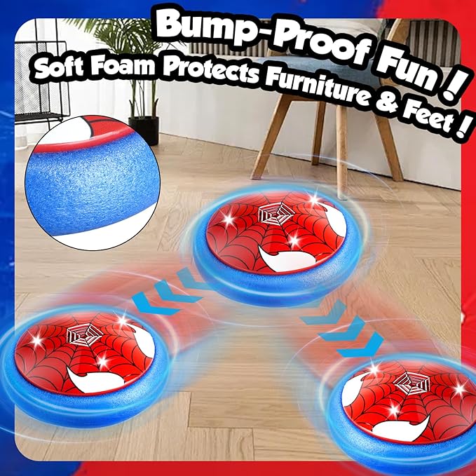 YOTOY Hover Soccer Ball Indoor with Batteries - Light Up, Sports & Outdoor Play Toys Games, Toys for Ages 8-13 Kids Toddler, Birthday Gifts for Boys 3, 4, 5, 6, 7, 8, 9, 10, 11, 12 Year Old