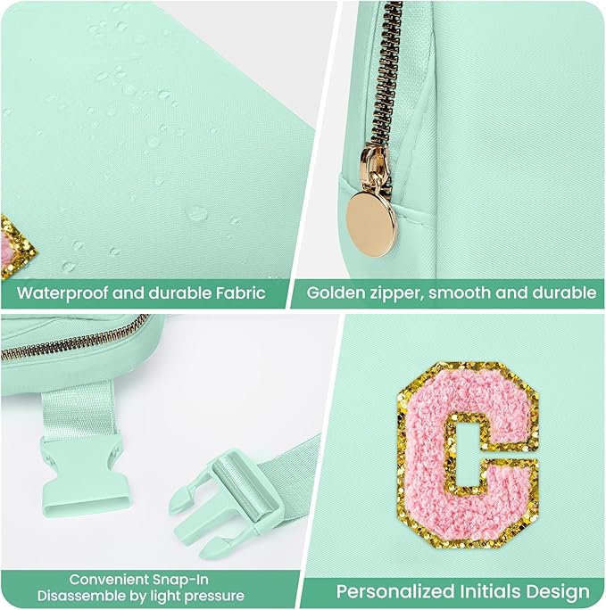 Gifts for Girls 3 4 5 6 7 8 9 10 11 12 Year Old Teens Kids Tween Daughter Sister Gifts for Women Her - Fanny Pack Belt Bag Cute Stuff for Girls Women Teen Trendy Crossbody Bags (Green,C)