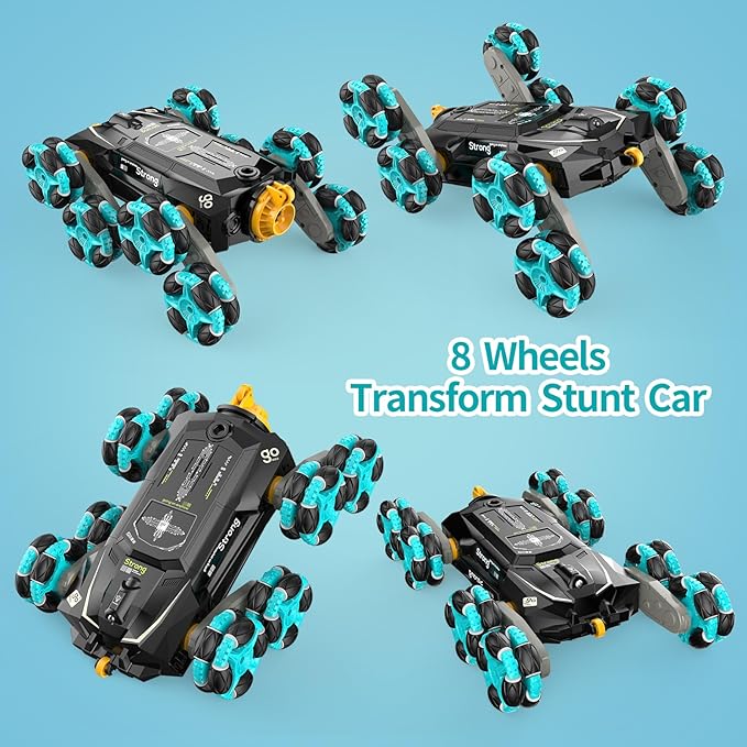 8WD Gesture Sensing RC Stunt Cars - Toys Gifts for Kids 8 9 10 11 12 Year Old Boys Girls,2.4Ghz Remote Control Cars,Transform Drift Off Road Vehicle for Children Birthday Presents