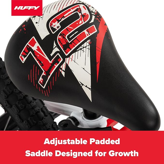 Huffy Upshot 12/16/20 Inch Boys' Bike for Kids, Ages 3+ Years Old, Multiple Color Options, Removable Training Wheels (12" and 16" Only), BMX Design, Designed for Growth, Durable, Easy Assembly