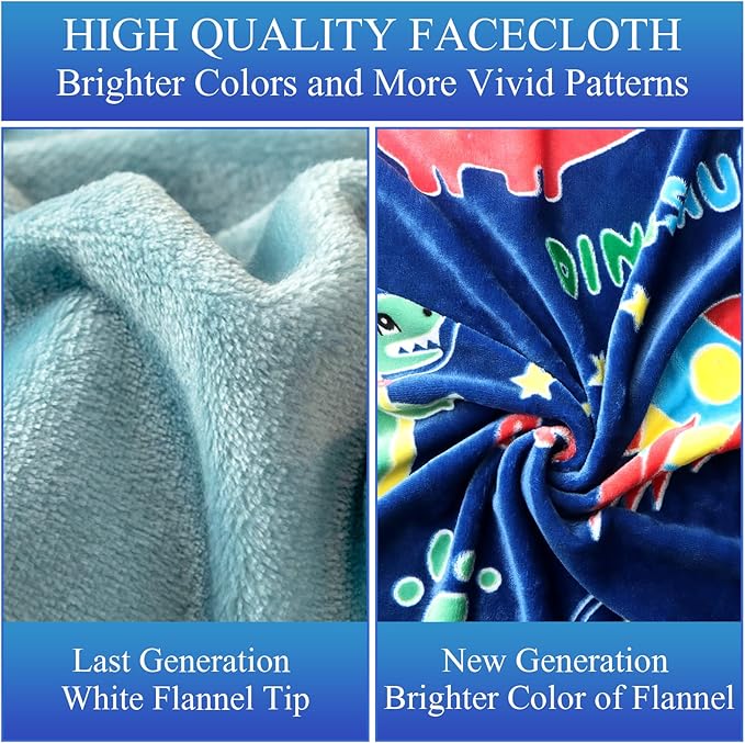 SALIMAH Glow in The Dark Blanket Dinosaur Gifts for Girls, Toys for Girls Boys Age 2 3 4 5 6 7 8 9 10 Year Old, Soft Kids Blankets Gifts for Grandkids Teens for Christmas Birthday, 50"x60"