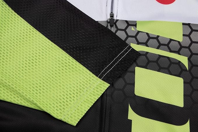 Coconut Ropamo CR Men's Cycling Jersey Set Road Bike Jersey Zipper Pocket Bib Shorts with 4D Padded Cycling Clothing Set