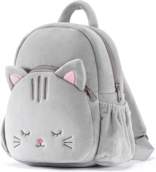 Lazada Toddler Backpack Plush Backpack Toddler Girls Backpack Cat Animal Kids Backpacks for Girls Pink Kitty Plush Bag Age 3+