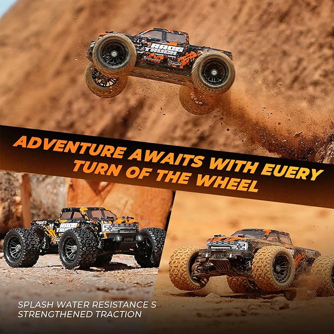 HAIBOXING 1:18 Scale RC Monster Truck 18859E, 2.4GHz Remote Control Fast RC Car 36km/h 4WD Off-Road Water-Resistant Electric Powered Vehicle with Dual Batteries, Ideal for Kids and Adults