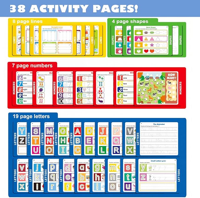 Preschool Learning Activities - Tracing Books for Kids Ages 3-4 Toddler,Writing Practice Tracing for Age 3-5,Preschool Kindergarten Workbooks,Handwriting Books for 4-5 Year Olds