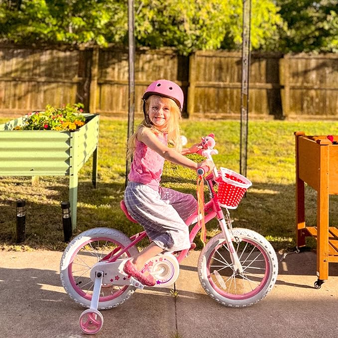 RoyalBaby Girls Bike Classic & EZ Kids Bike, Balance and Pedal Bicycle, 12 14 16 18 20 Inch Toddlers to Big Kids 3-10 Years