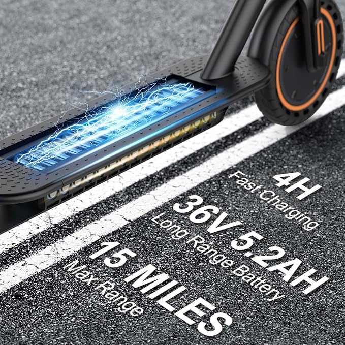 VOLPAM Electric Scooter, 350W/500W Powerful Motor, 8.5"/10" Solid Tires, 19/22Mph, 28/21/12 Miles Range,Dual Braking