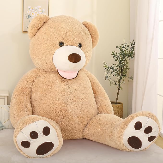 MaoGoLan Giant Teddy Bear Stuffed Animal, 10 Feet Tall, Jumbo Size Plush, Charming and Fluffy for Decorations, Celebrations, Valentine's Day
