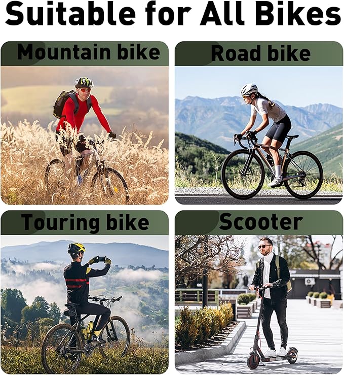 2 Pack Front Fork Bag, for Mountain Bike/Road Bike Waterproof Bag Roll Top Design Lightweight Bicycle Bag for Tools Cycling Fork Pack