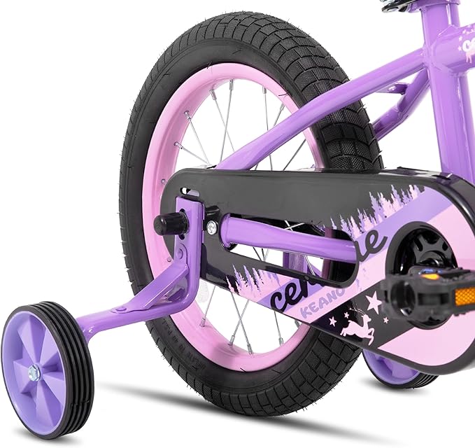 KEANO Cervine 14 16 20 Inch Kids Bike for Boys Girls Ages 3-10 Years, 14 16 Inch Toddler BMX Bikes with Training Wheels and Basket, 20 in Children Bicycles with Kickstand