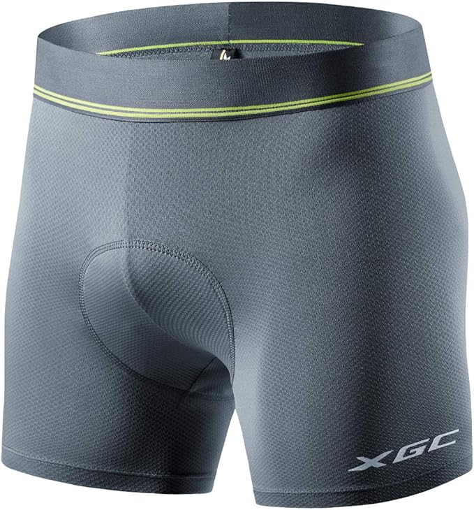 XGC Men's Cycling Underwear Shorts with High-Density High-Elasticity and Highly Breathable 4D Gel Padded