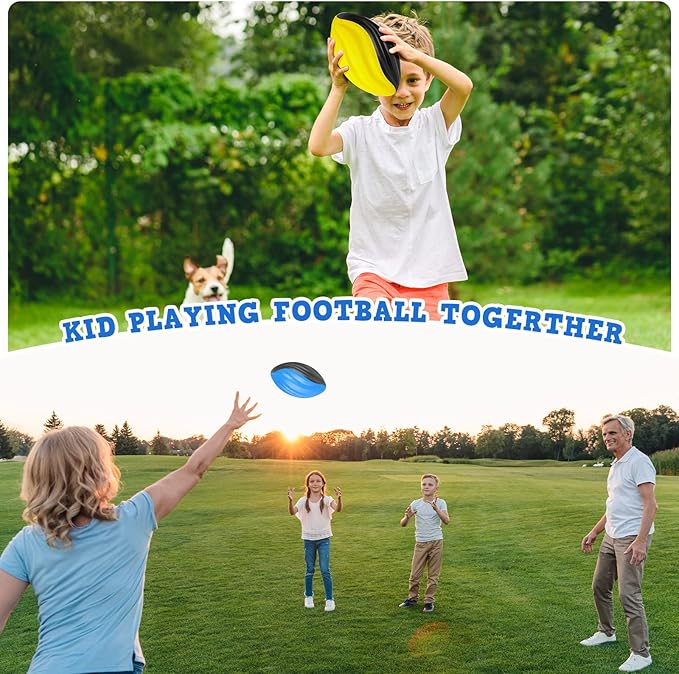 Jerify 12 Pcs Mini Foam Footballs for Kids Students 7 Inch Small Spiral Football Toys Easy Grip Waterproof Soft Emulation Ball for School Gift Sports Party Game(Classic Color)