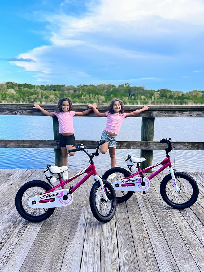 RoyalBaby Kids Bike EZ Freestyle Training Free Balance to Pedal Easy Learning Bicycle, 12-18 Inch for Toddlers to Big Kids