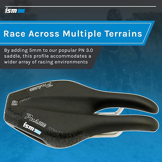 ISM PN Series Padded Road Bike Saddle - Professionally Designed Noseless Bicycle Seat for Road, Time Trial, Triathlon, and Gravel Bikes - Performance Road Bike Seat for Reduced Numbness