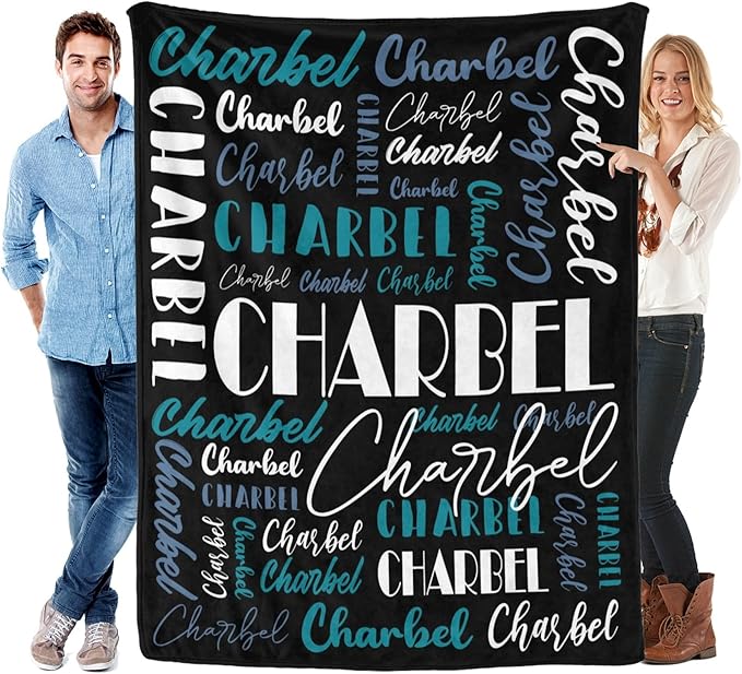 Name Blanket Personalized Blanket for Adult Kids Flannel Customize Throw Blanket Custom (Color 13, 30 x 40 Inches)