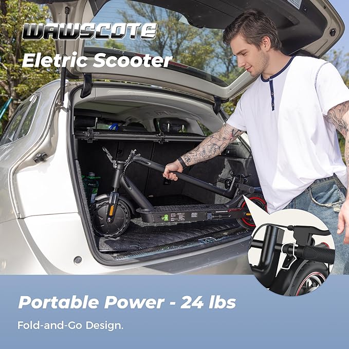 Electric Scooters - 500W/1000W/1500W Peak Motor Electric Scooter Adults, 18/28 Max MPH, 21/25/28 Miles Range, 8.5’’/9.3‘’/10‘’ Tire, Portable& Foldable Commuting E-Scooter
