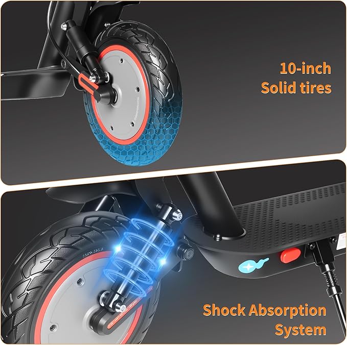 Electric Scooter Adults 16/22 Miles Long Range 8.5"/10" Tires Scooter Electric 500W Motor Brake Pad Lock Portable Foldable E Scooter for Adults Commuting