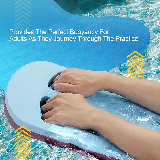 2PCS Kick Board Swim for Adult & Kid - High Buoyancy Swimming Kickboard, EVA Material, BPA Free, Swimming Training Aid for Pool & Open Water, Kickboard Adult Swim Training, Safety Board