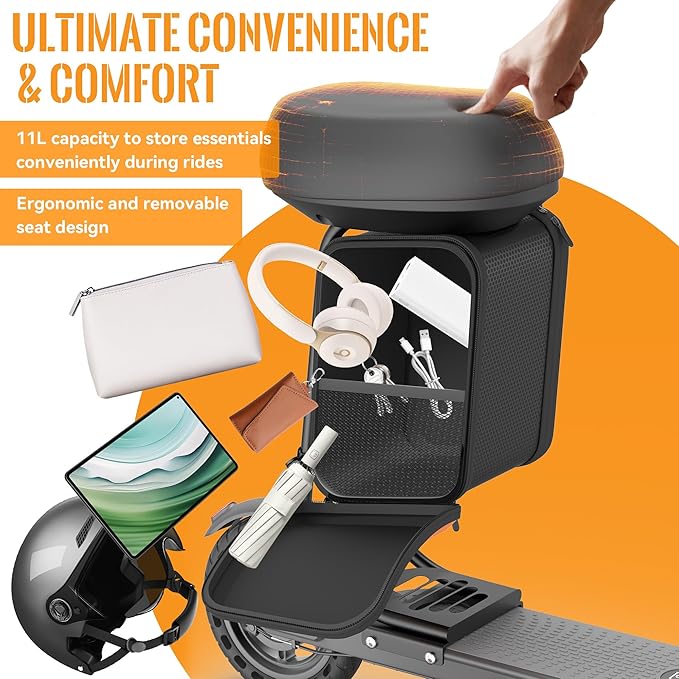 Electric Scooter for Adults, Folding E Scooter with 350W/500W Motor 16/21 Mph Top Speed, Max 19-23 Miles Long Range, 8.5''/10'' Solid Tires Commuting Scooters with Dual Brakes System, APP