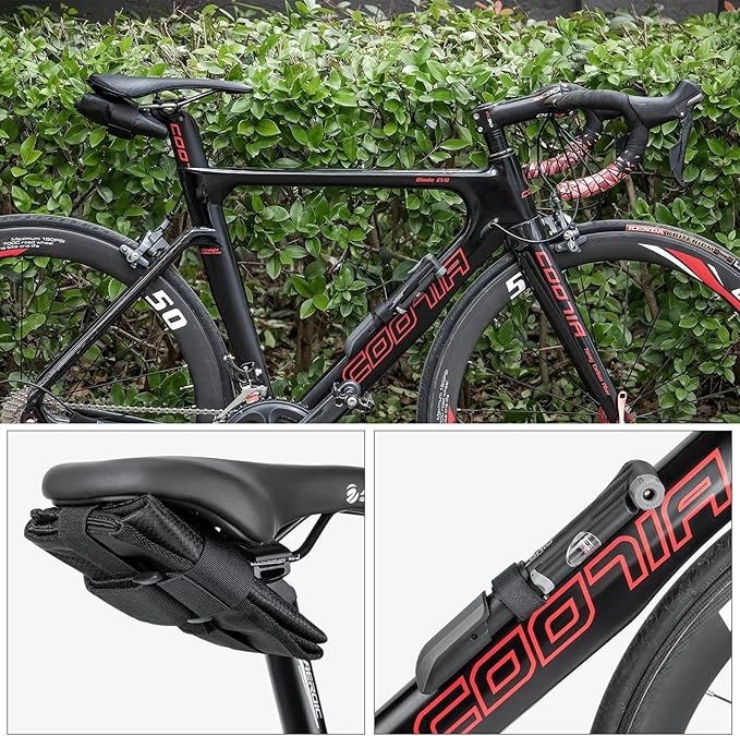 Bicycle Repair Tool Kit with Bike Pump & Saddle Bag - Bike Tool Kits for Repair and Maintenance at Home or on the Road - Bike Tire Repair Kit