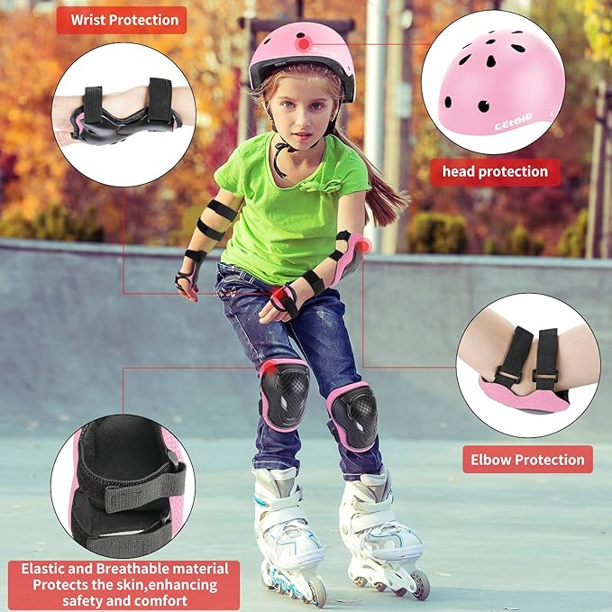 Kids Bike Helmet,Toddler Skateboard Helmets for Ages 2-3-5-8-14 Years Boys Girls，Adjustable Multi-Sport Bicycle Skateboarding Football Roller Skating Scooter Rollerblade Balance Bike Helmet