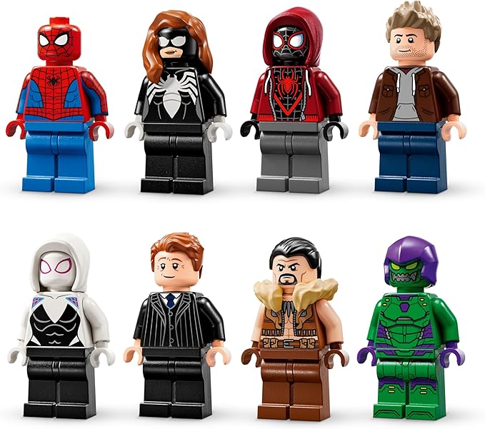 LEGO Marvel Spider-Man vs. Oscorp Building Toy - Pretend Play Set W/8 Toy Minifigures for Boys & Girls, Ages 10+ - Super Hero Building Blocks for Preteens Idea for Birthdays - 76324