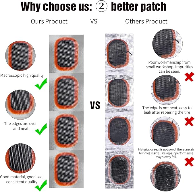 35 PCS Bike Tire Repair Kit, Bicycle Inner Tube Patch Kit with 28 PCS Vulcanizing Patches,Rubber Solution, Metal Rasp, Bike Tire Levers, Bike Patch Kit with Portable Box for MTB BMX Road Bike