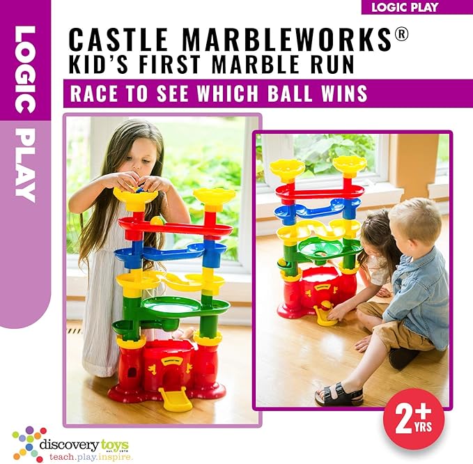 Discovery Toys Castle MARBLEWORKS® Marble Run | Kid-Powered Learning | STEM Educational Building Block Toy Learning & Childhood Development 2 Years Old and Up