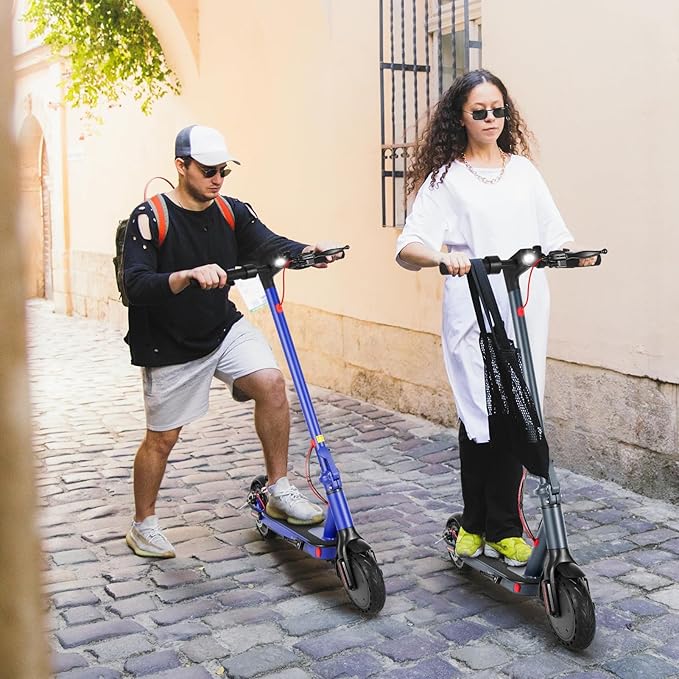 Caroma Electric Scooter,630W Peak Motor,20 MPH Max Speed & 18 Miles Long Range,8.5" Solid Tires,Dual Braking System with Cruise Control,Foldable E-Scooter with Smart APP Lock for Adults and Teens