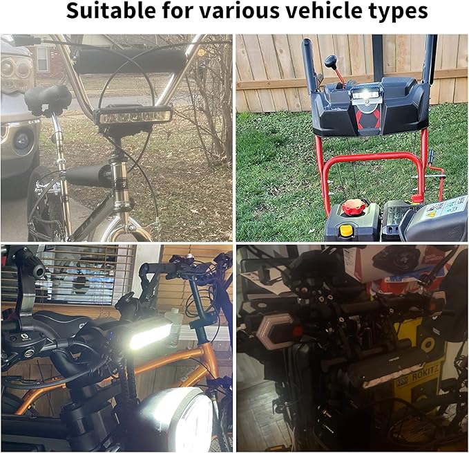 Super Bright 3400 Lumens LED Bike Light USB Rechargeable - 5 Modes Bicycle Headlight with 7H Runtime, IPX6 Waterproof, Quick Release Mount for Mountain Road Cycling Commuting Night Safety