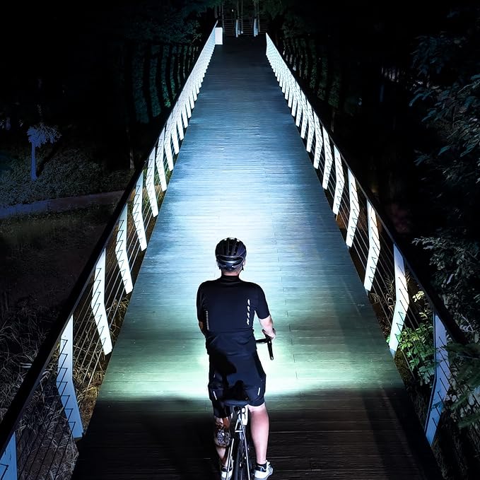 Super Bright 3400 Lumens LED Bike Light USB Rechargeable - 5 Modes Bicycle Headlight with 7H Runtime, IPX6 Waterproof, Quick Release Mount for Mountain Road Cycling Commuting Night Safety