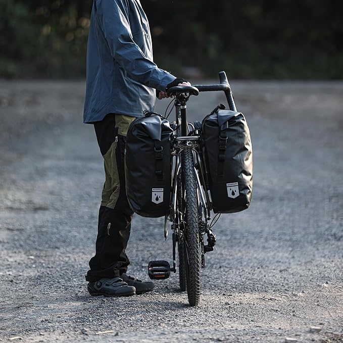 Rhinowalk Bike Bag Waterproof Bike Pannier Bag for Bicycle Cargo Rack Saddle Bag Shoulder Bag Laptop Pannier Rack Bicycle Bag Professional Cycling Accessories